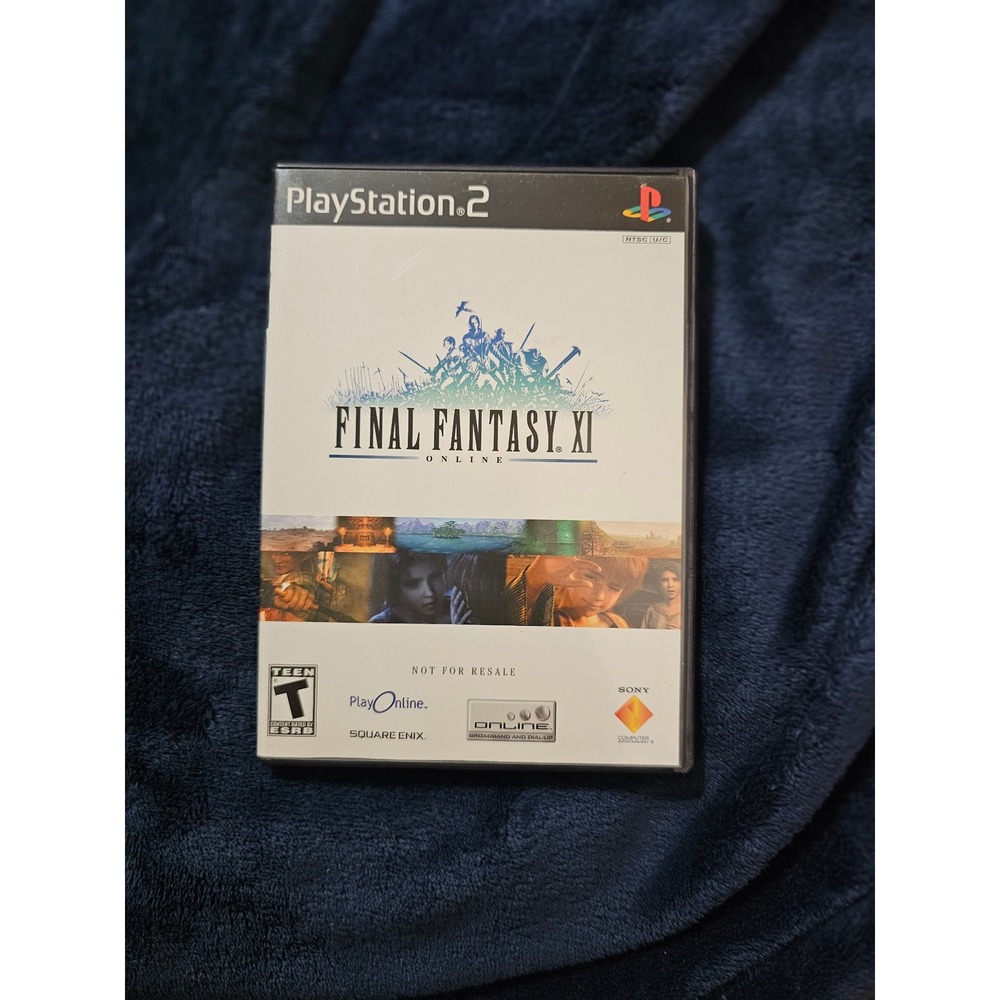 Final Fantasy XI Online PS2 Vana'diel Collection Blue Disc Video Game RPG Sony